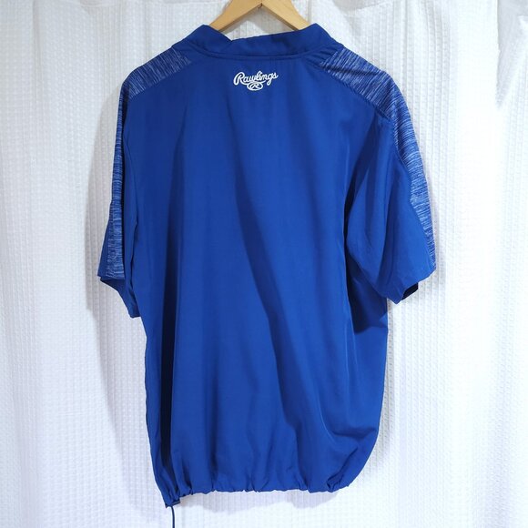 Rawlings Shirt 1/4 Zip Pullover Top Activewear Drawstring Waist Men's Med - Picture 2 of 9